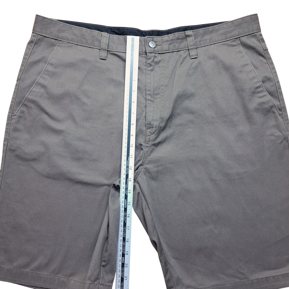 Volcom Chino Shorts Mens 40 Grey Excellent Modern Stretch Skate Casual - Picture 7 of 11